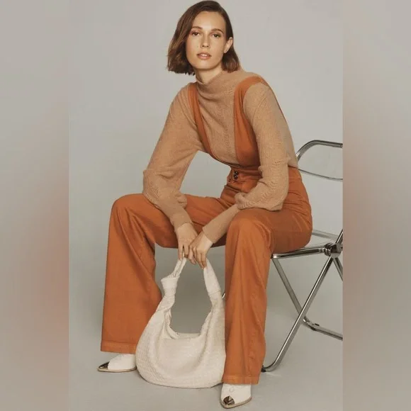 ✨ Anthropologie Deep-V Jumpsuit Sz 31 - Picture 2 of 8